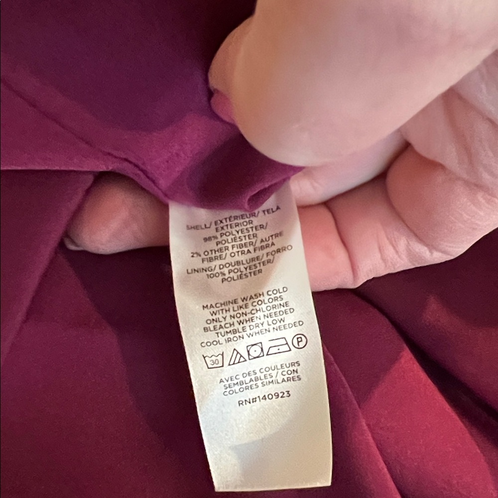LOFT Burgundy Halter Neck Blouse, NWOT, XXL - Picture 5 of 6